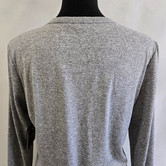 Harper & Ivy "Brooklyn New York" Gray Long Sleeve Top - Picture 7 of 13